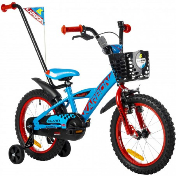 Detský bicykel 16" Alvin modro červený 8.5″ 2021